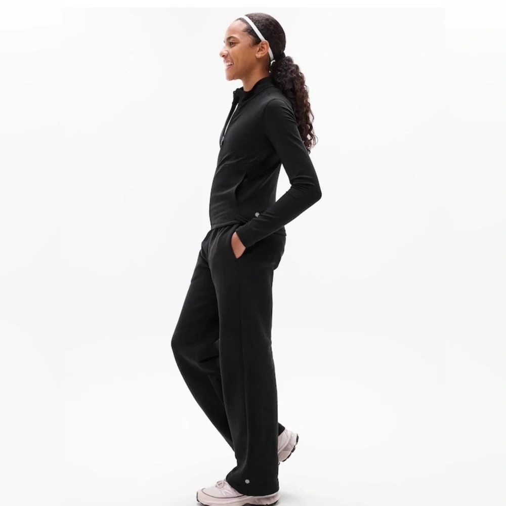 NWT Athleta Girl Chit Chat Black Jacket Sz 14.